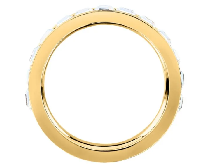 Pierścionek ze stali szlachetnej z cyrkoniami - Karl Lagerfeld