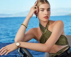 Pierścionek ze stali szlachetnej z emalią