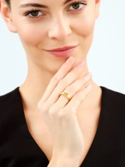 Pierścionek ze stali szlachetnej z cyrkoniami - gwiazdy, Księżyc