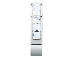 Pierścionek ze stali szlachetnej z cyrkoniami - Karl Lagerfeld