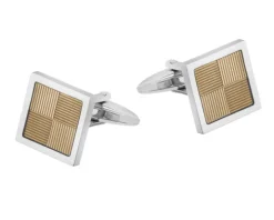 Spinki do mankietów ze stali szlachetnej