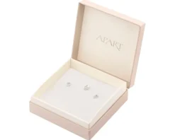 Srebrne kolczyki i zawieszka z cyrkoniami - komplet