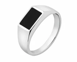 Sygnet srebrny z emalią