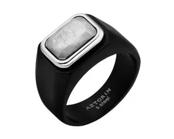 Sygnet ze stali szlachetnej i tytanu