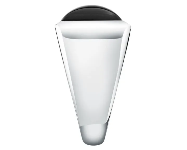 Sygnet ze stali szlachetnej z cyrkonią - Karl Lagerfeld