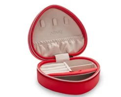 Szkatułka na biżuterię w kolorze czerwonym - serce