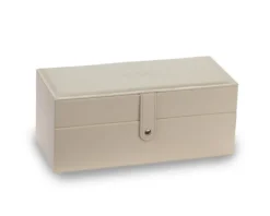 Szkatułka na cztery zegarki w kolorze ecru