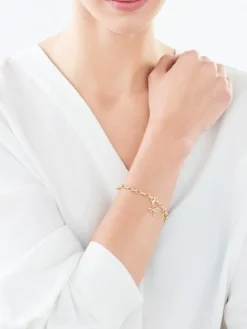 Zawieszka charms z żółtego złota z brylantami - ważka - 0,04 ct - próba 375