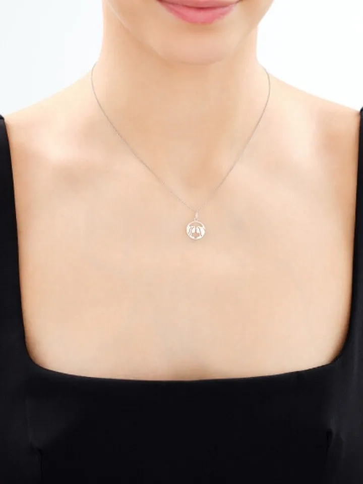 Zawieszka srebrna - Bliźnięta