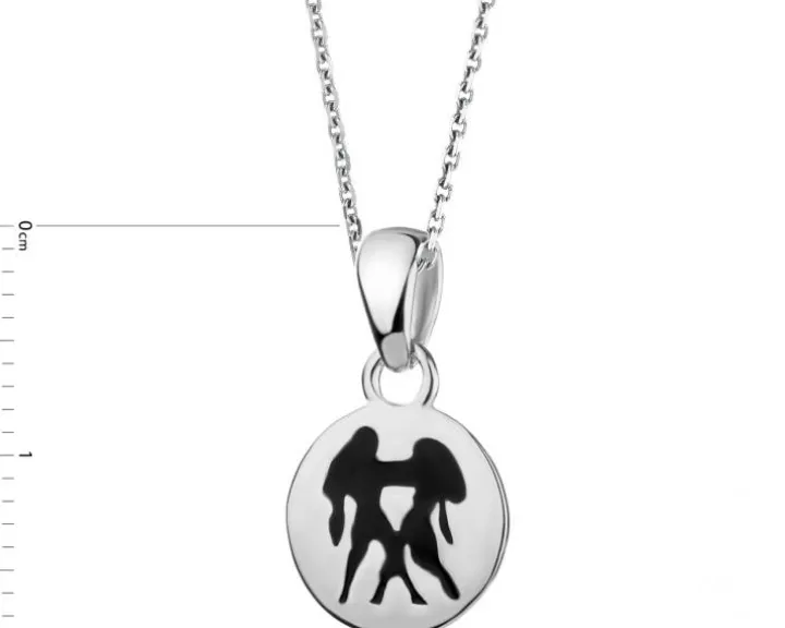 Zawieszka srebrna - Bliźnięta