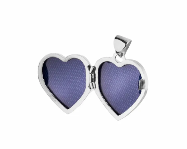 Zawieszka srebrna - Dzień Babci, serce