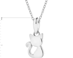 Zawieszka srebrna - kot