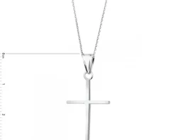 Zawieszka srebrna - krzyż