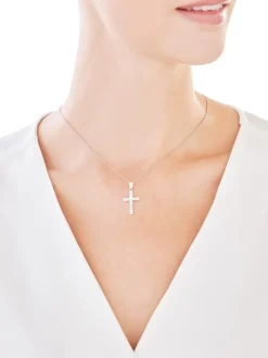 Zawieszka srebrna - krzyż