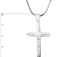 Zawieszka srebrna - krzyż