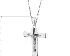 Zawieszka srebrna - krzyż