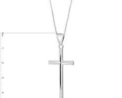 Zawieszka srebrna - krzyż