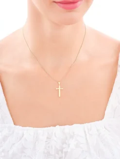 Zawieszka srebrna - krzyż