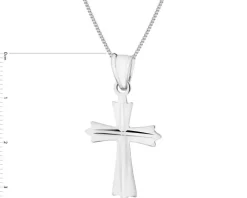 Zawieszka srebrna - krzyż