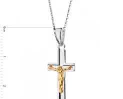 Zawieszka srebrna - krzyż