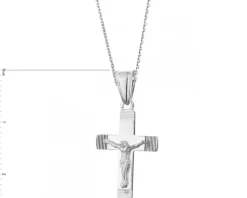 Zawieszka srebrna - krzyż
