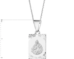 Zawieszka srebrna - medalik szkaplerz