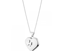 Zawieszka srebrna - puzderko - serce, koniczyna