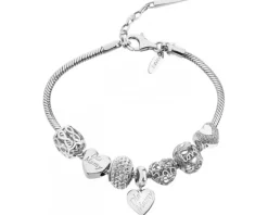 Zawieszka srebrna beads - serce, Dla Mamy