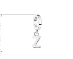 Zawieszka srebrna beads - litera Z