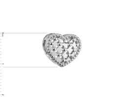 Zawieszka srebrna beads - litera L