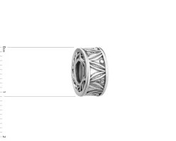 Zawieszka srebrna beads - stoper