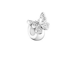 Zawieszka srebrna beads - stoper - motyl