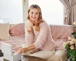 Zawieszka srebrna beads z cyrkoniami - jeż