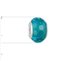 Zawieszka srebrna beads ze szkłem murano