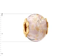 Zawieszka srebrna beads ze szkłem murano