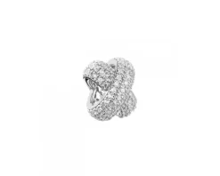 Zawieszka srebrna beads z cyrkonią i emalią - słoń