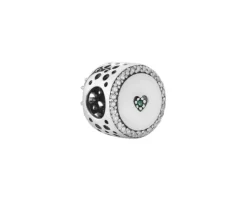 Zawieszka srebrna beads z cyrkoniami - drzewko