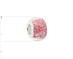 Zawieszka srebrna beads ze szkłem murano