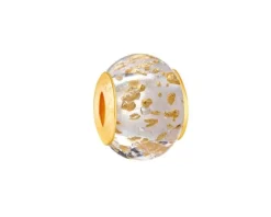 Zawieszka srebrna beads ze szkłem murano