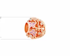 Zawieszka srebrna beads z cyrkoniami - serca