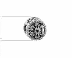 Zawieszka srebrna beads z cyrkoniami - drzewko