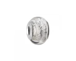 Zawieszka srebrna beads z cyrkoniami - tulipan