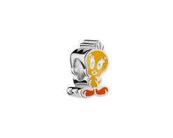 Zawieszka srebrna beads z emalią - Looney Tunes, Tweety, Warner Bros. Discovery
