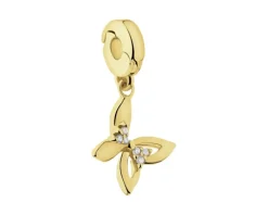 Zawieszka srebrna new charms z cyrkoniami - motyl