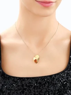 Zawieszka srebrna z bursztynem