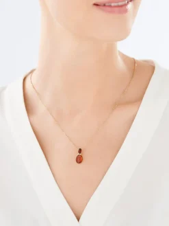 Zawieszka srebrna z bursztynem