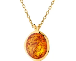 Zawieszka srebrna z bursztynem