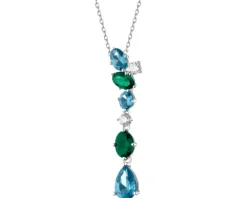 Zawieszka srebrna z cyrkoniami