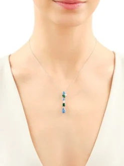 Zawieszka srebrna z cyrkoniami