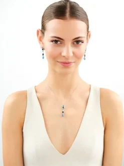 Zawieszka srebrna z cyrkoniami